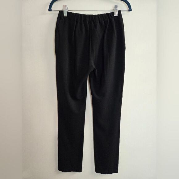 Eileen Fisher Elastic Waist Pull-on Pants Sz PP or 2P-4P Black - Picture 3 of 11